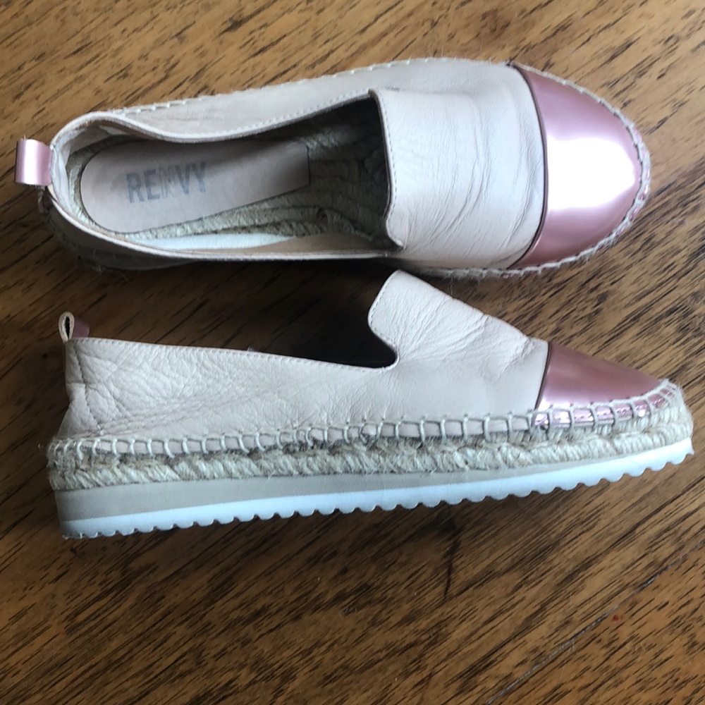 RENVY Metallic Toe Rose Gold Multi Eapadrilles